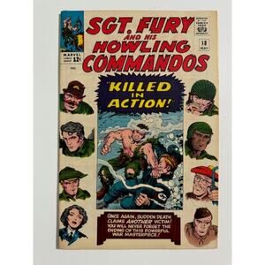 Sgt. Fury #18 Marvel 1965 Silver Age Comic Book- Excellent Condition